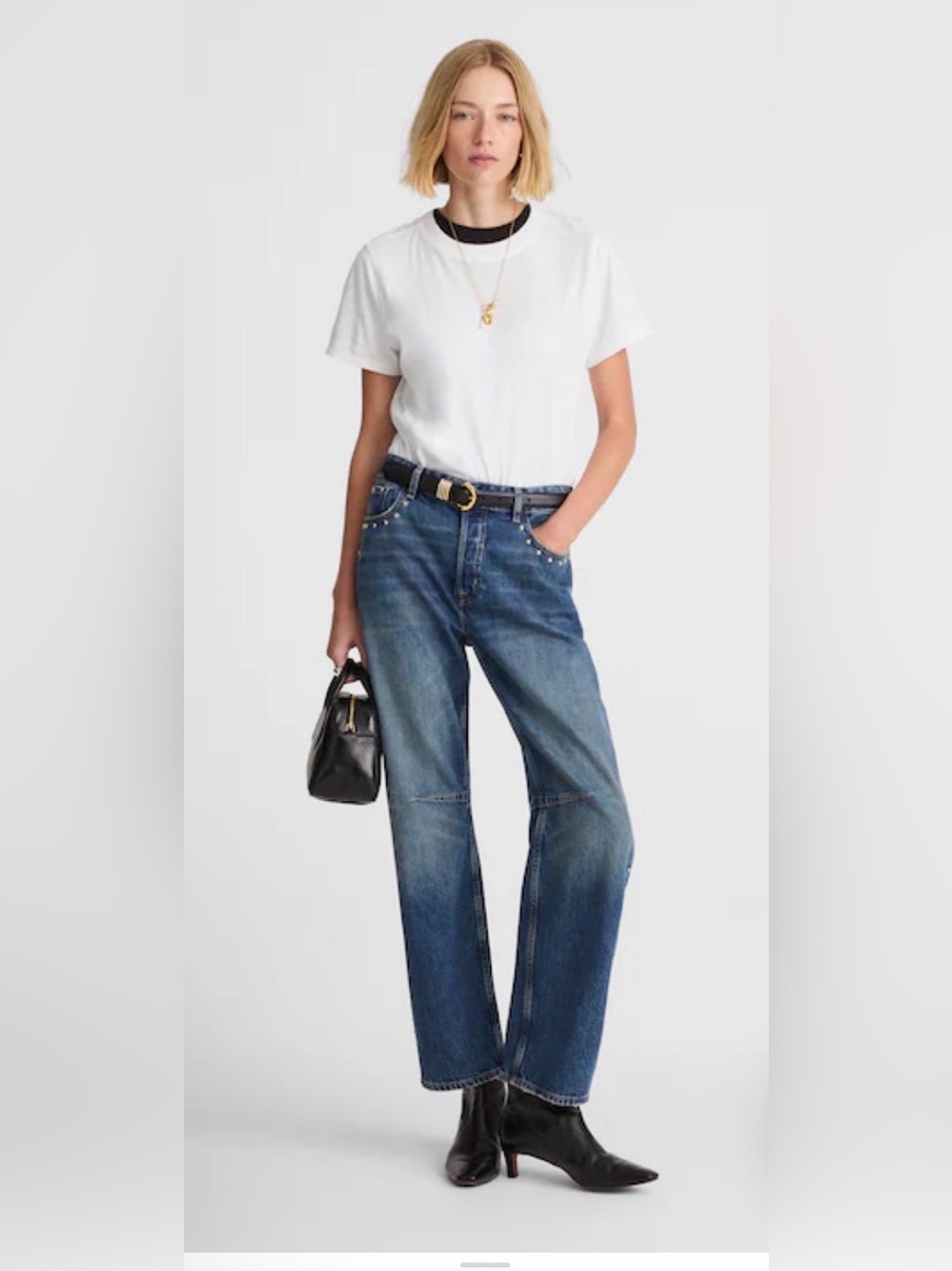 Madewell The Darted Barrel-Leg Jean size 27